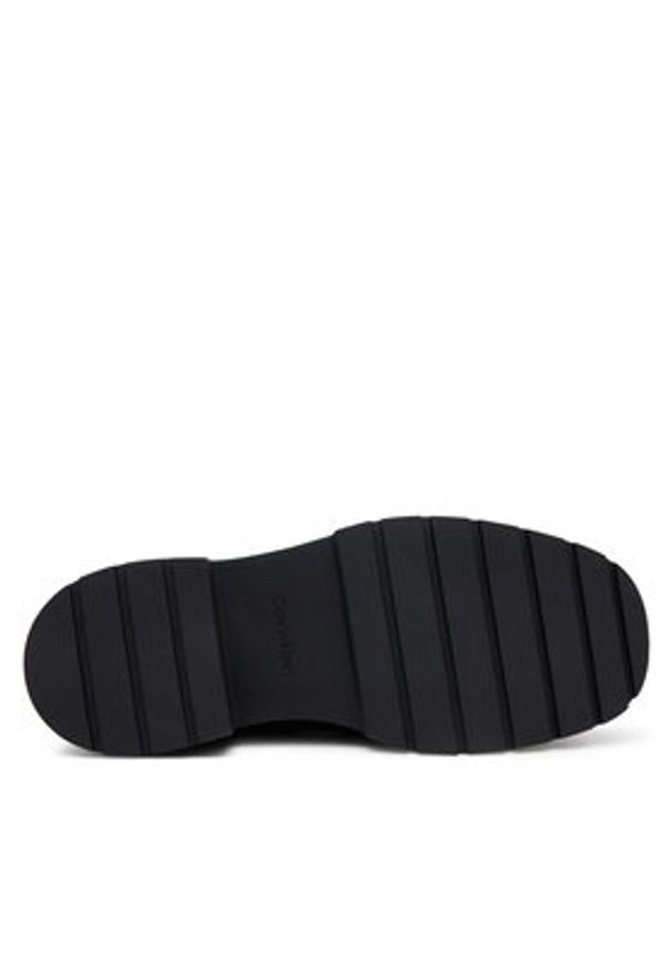 Calvin Klein Jeans Loafersy Chunky Cupsole Ru Patch Lth YW0YW01862 Czarny. Kolor: czarny. Materiał: skóra