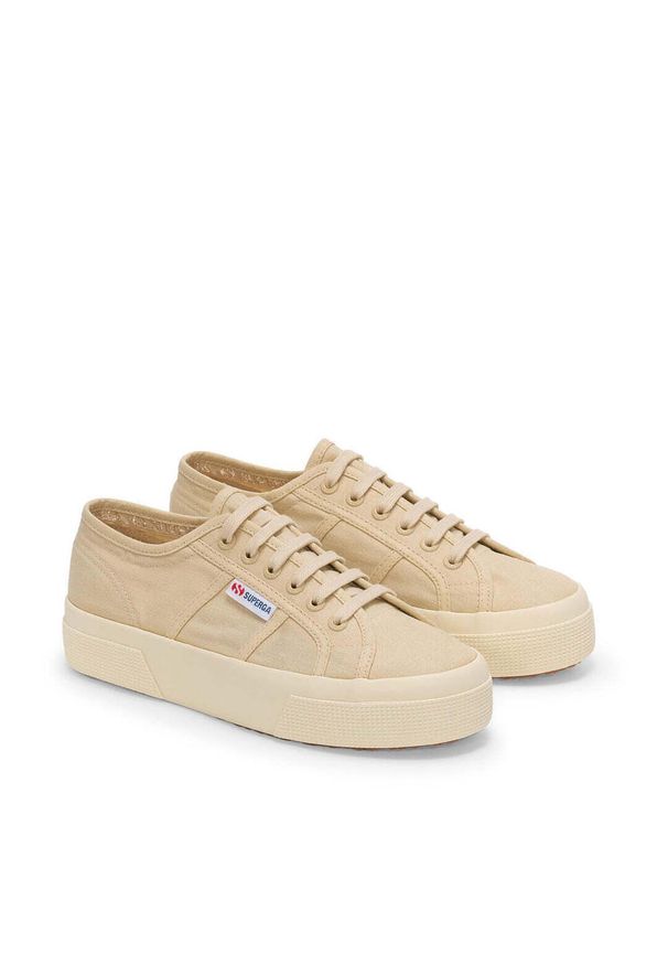Sneakersy damskie Superga 2740 Linen. Okazja: na co dzień. Kolor: wielokolorowy, biały, beżowy