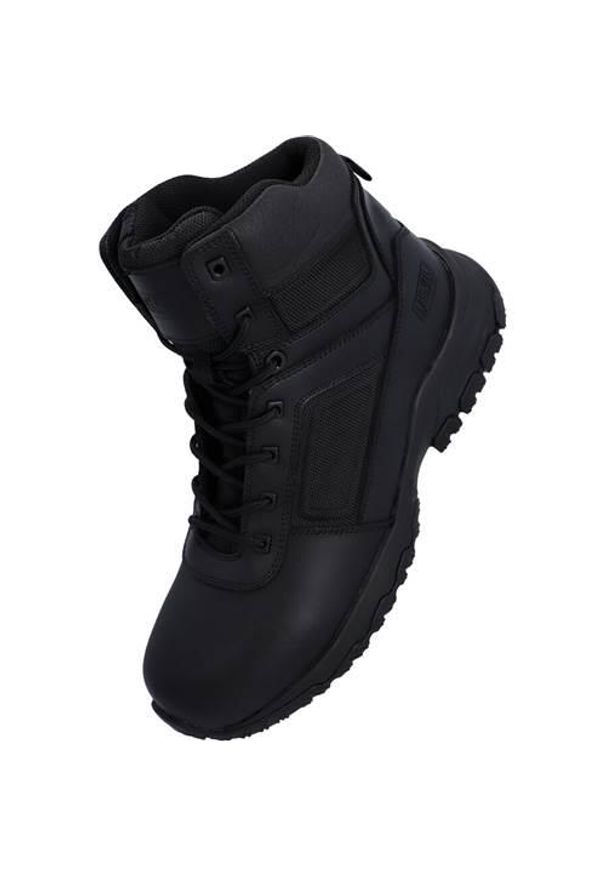 Buty do chodzenia męskie Magnum Vanguard 6.0. Zapięcie: sznurówki. Kolor: czarny. Materiał: skóra. Szerokość cholewki: normalna. Sport: turystyka piesza