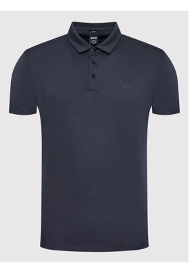 BOSS - Boss Polo Palosh 30 50471335 Granatowy Slim Fit. Typ kołnierza: polo. Kolor: niebieski. Materiał: bawełna