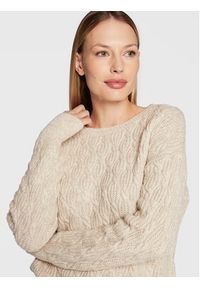 Comma Sweter 2121231 Beżowy Regular Fit. Kolor: beżowy. Materiał: bawełna #3
