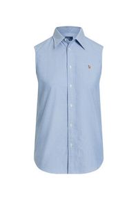 Polo Ralph Lauren Koszula 211968896002 Błękitny Classic Fit. Typ kołnierza: polo. Kolor: niebieski. Materiał: bawełna