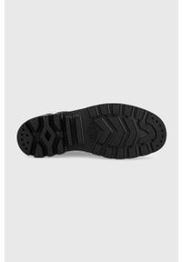 Palladium tenisówki Pampa Oxford damskie kolor czarny. Nosek buta: okrągły. Kolor: czarny. Materiał: guma