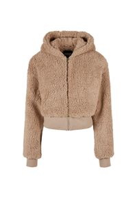 Damski krótki polar Urban Classics Oversized Sherpa GT. Kolor: brązowy. Materiał: polar. Długość: krótkie #1