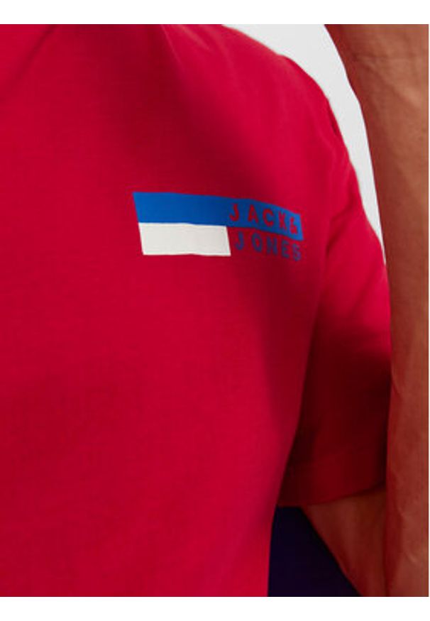 Jack & Jones T-Shirt Corp 12233999 Czerwony Standard Fit. Kolor: czerwony. Materiał: bawełna