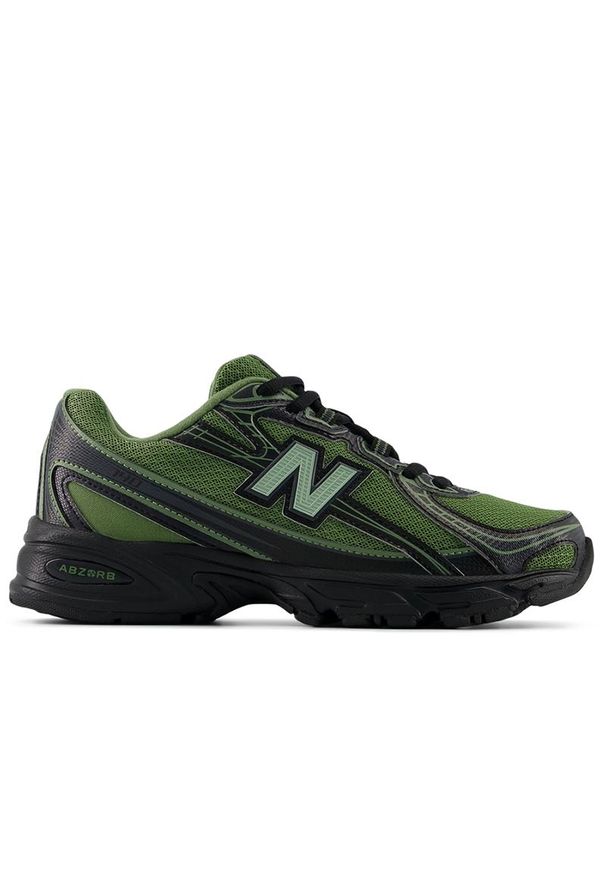 Buty młodzieżowe New Balance G740741 - zielone. Kolor: zielony. Materiał: materiał, syntetyk. Szerokość cholewki: normalna. Sezon: lato. Sport: turystyka piesza, fitness