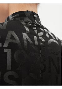 Calvin Klein Jeans Sukienka codzienna Logo Aop Long Sleeve Dress J20J222989 Czarny Slim Fit. Okazja: na co dzień. Kolor: czarny. Materiał: bawełna. Długość rękawa: długi rękaw. Typ sukienki: proste. Styl: casual #4