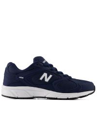 Buty młodzieżowe New Balance G4082ER - granatowe. Kolor: niebieski. Materiał: materiał, syntetyk. Szerokość cholewki: normalna. Sezon: lato. Sport: turystyka piesza #1