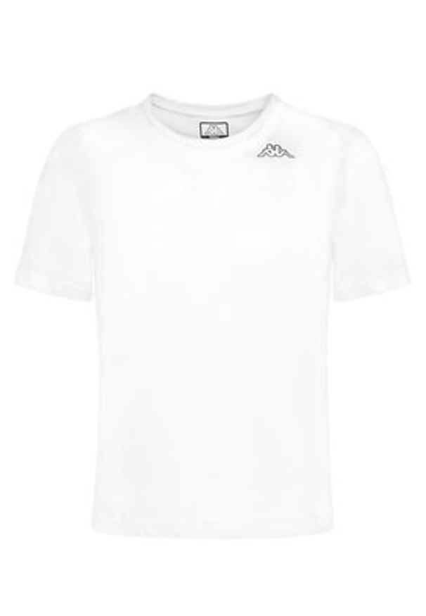 Kappa Komplet 2 t-shirtów Logo Alyce 322564W Biały Regular Fit. Kolor: biały. Materiał: bawełna
