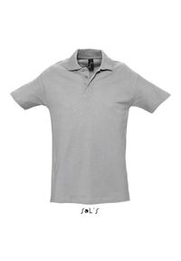 SOL'S - Polo Sol's Spring Ii. Typ kołnierza: polo. Kolor: szary. Materiał: bawełna. Styl: elegancki #1