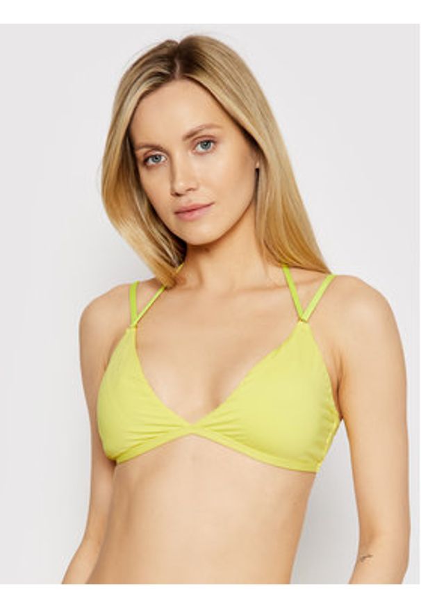 Góra od bikini Polo Ralph Lauren. Kolor: żółty