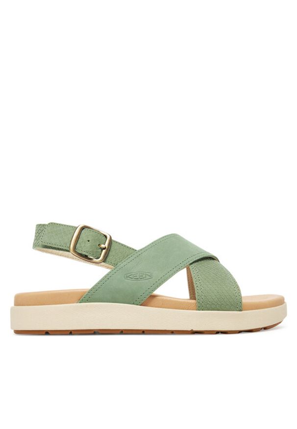 keen - Keen Sandały Elle Luxe Cross Strap 1030525 Zielony. Kolor: zielony. Materiał: nubuk, skóra
