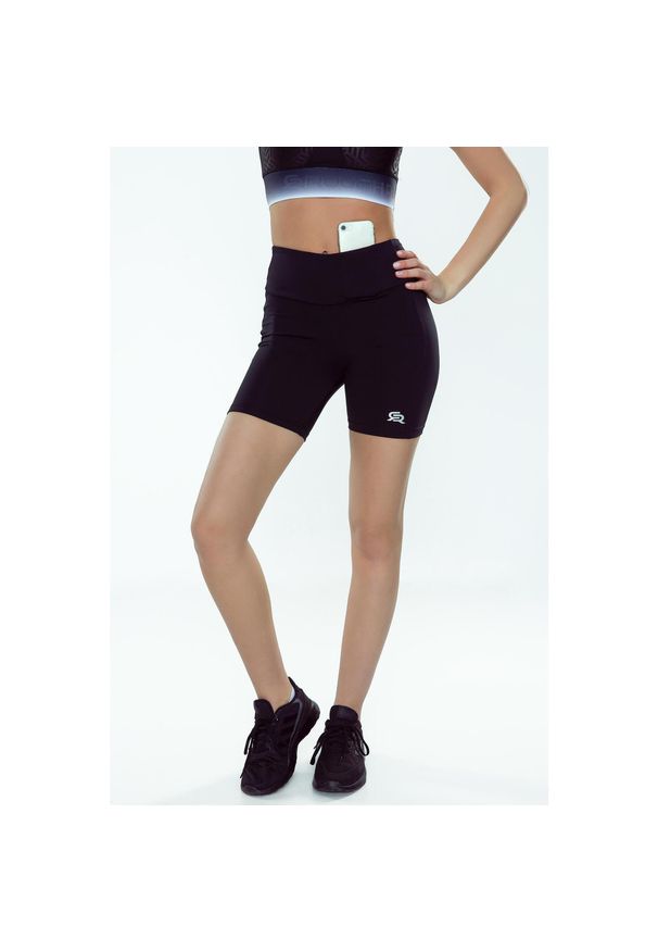 ROUGH RADICAL - Legginsy do biegania damskie Rough Radical Beta Shorts. Kolor: czarny. Sport: bieganie