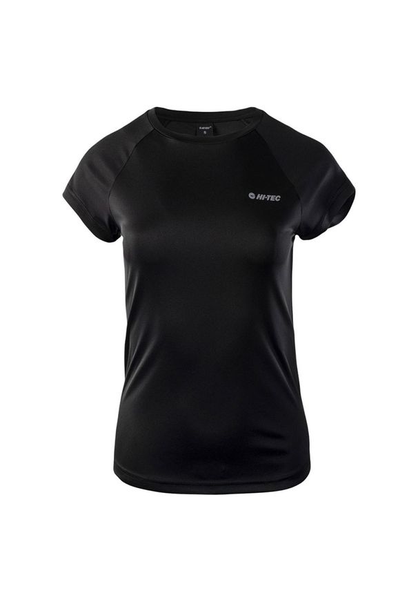 Hi-tec - Koszulka damska Hi-Tec Lady Alna - czarna, Rozmiar XL. Kolor: czarny. Materiał: materiał. Sport: fitness, bieganie, kolarstwo