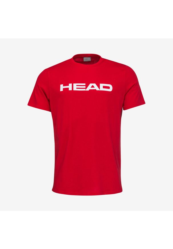 Head - Koszulka z krótkim rękawem dziecięca CLUB BASIC. Kolor: czerwony. Materiał: bawełna, jersey, materiał, poliester. Długość rękawa: krótki rękaw. Długość: krótkie