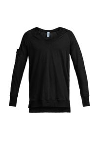 ROBERT KUPISZ - Czarny t-shirt Now. Kolor: czarny. Materiał: dresówka, bawełna. Długość rękawa: długi rękaw. Długość: długie. Wzór: kolorowy. Sezon: lato #2