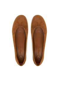 Weekend Max Mara Baleriny Todisuede 2525526074600 Brązowy. Kolor: brązowy. Materiał: zamsz, skóra