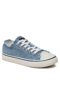 Tommy Jeans Tenisówki Low Cut Tj Sneaker EN0EN02228 Niebieski. Kolor: niebieski. Materiał: materiał #2
