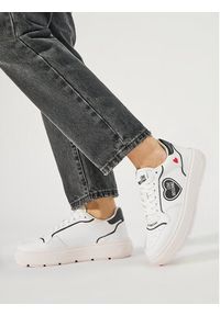 Love Moschino - LOVE MOSCHINO Sneakersy JA15204G1IJC110A Biały. Kolor: biały. Materiał: skóra #2