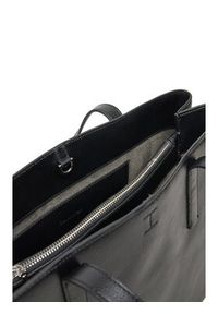 Calvin Klein Torebka Ck Plaque Medium Shopper K60K612782 Czarny. Kolor: czarny. Materiał: skórzane #5