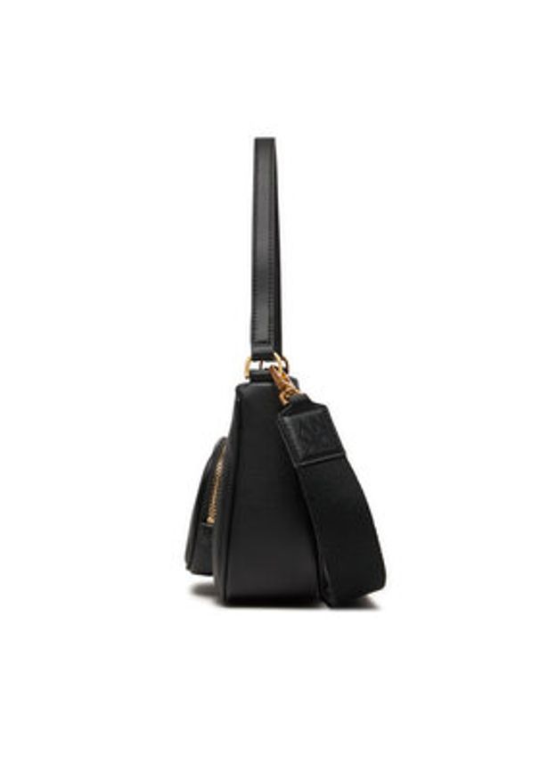 DKNY Torebka Philo Tz Shoulder R423KE51 Czarny. Kolor: czarny. Materiał: skórzane