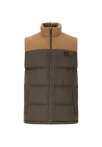 Kurtka puchowa bez rękawów Whistler Jokub. Kolor: wielokolorowy, brązowy, zielony. Materiał: puch. Długość rękawa: bez rękawów #1
