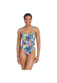 ZOGGS - Strój pływacki jednoczęściowy damski Zoggs Scatter Trick Sky Back. Kolor: wielokolorowy #1