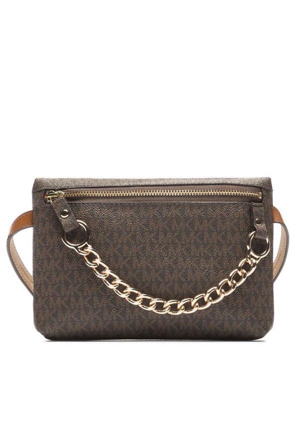Saszetka nerka MICHAEL Michael Kors. Kolor: brązowy. Materiał: skóra
