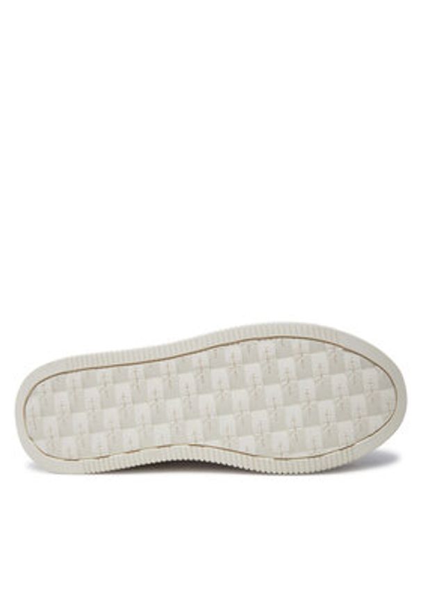 Calvin Klein Jeans Sneakersy Bold Flatf Low Mix Ohb YW0YW01632 Biały. Kolor: biały. Materiał: skóra