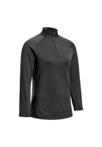 Bluzka zimowa z długim rękawem CEP damska. Kolor: wielokolorowy, szary, czarny. Materiał: materiał. Długość rękawa: długi rękaw. Długość: długie. Sezon: zima. Sport: bieganie, fitness #1