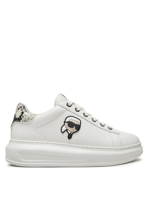 Karl Lagerfeld - KARL LAGERFELD Sneakersy KL62528F Biały. Kolor: biały. Materiał: skóra