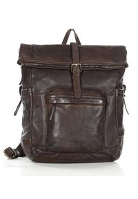 Plecak skórzany MARCO MAZZINI czekoladowy VS17c. Kolor: brązowy. Materiał: skóra #1