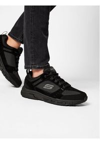 skechers - Skechers Sneakersy Oak Canyon 51893/BBK Czarny. Kolor: czarny. Materiał: materiał #4