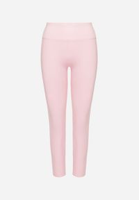 Born2be - Różowe Legginsy z Modelującymi Przeszyciami Selettia. Okazja: na co dzień, na spacer. Kolor: różowy. Styl: klasyczny, casual #7