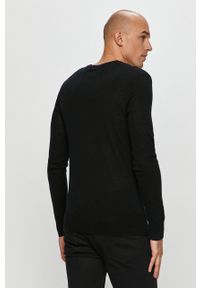 AllSaints - Sweter Mode Merino Crew. Kolor: czarny. Materiał: dzianina. Długość rękawa: długi rękaw. Długość: długie