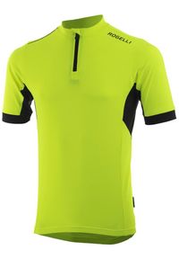 ROGELLI - Koszulka rowerowa męska Rogelli PERUGIA 2.0 z luźniejszym krojem. Kolor: wielokolorowy, żółty, czarny