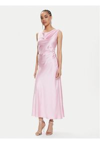 Imperial Sukienka koktajlowa AEQJHBA Różowy Slim Fit. Kolor: różowy. Materiał: syntetyk. Styl: wizytowy