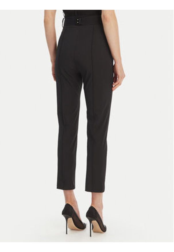 Elisabetta Franchi Spodnie materiałowe PA-132-61E2-V350 Czarny Regular Fit. Kolor: czarny. Materiał: syntetyk