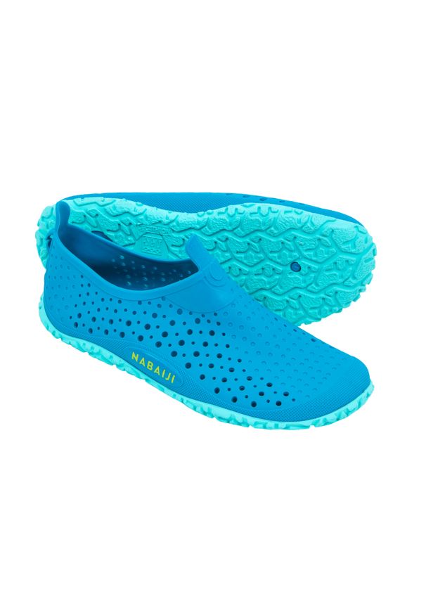 NABAIJI - Buty basenowe dla dzieci Nabaiji Aquadots 100. Kolor: zielony, niebieski, wielokolorowy. Materiał: materiał. Styl: sportowy