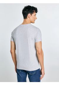 Big-Star - Koszulka męska z nadrukiem szara Keren 902. Kolor: szary. Materiał: bawełna. Wzór: nadruk #4
