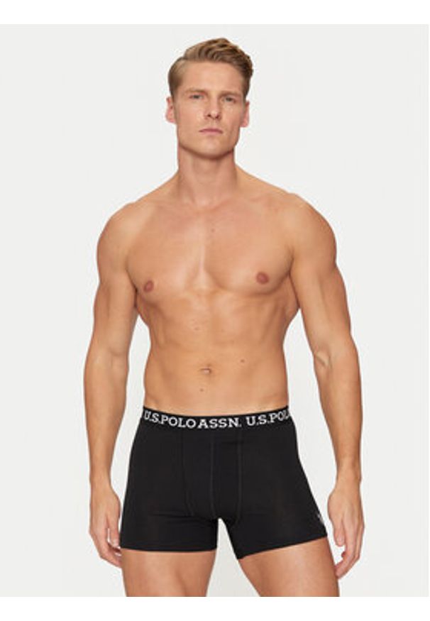 U.S. Polo Assn. Komplet 3 par bokserek MUP3438 Czarny. Kolor: czarny. Materiał: bawełna