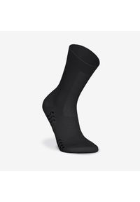 KIPSTA - Skarpety piłkarskie podwyższone Kipsta Viralto II MiD antypoślizgowe. Kolor: czarny. Materiał: elastan, poliamid. Wzór: ze splotem. Sport: piłka nożna #1