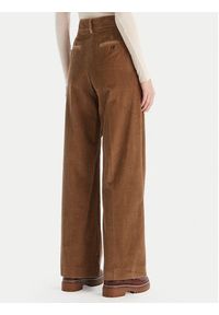 Weekend Max Mara Spodnie materiałowe Tania 2525136092 Brązowy Wide Leg. Kolor: brązowy. Materiał: bawełna #4