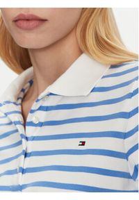 TOMMY HILFIGER - Tommy Hilfiger Polo 1985 WW0WW43224 Błękitny Regular Fit. Typ kołnierza: polo. Kolor: niebieski. Materiał: bawełna