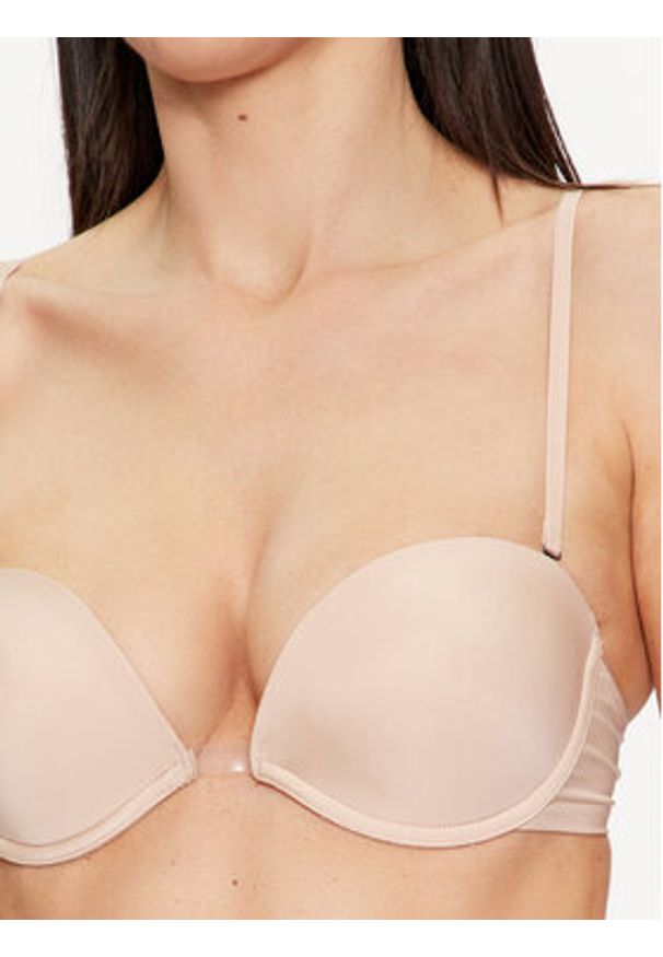 Wonderbra Biustonosz z fiszbiną WB009243 Beżowy. Kolor: beżowy. Materiał: syntetyk