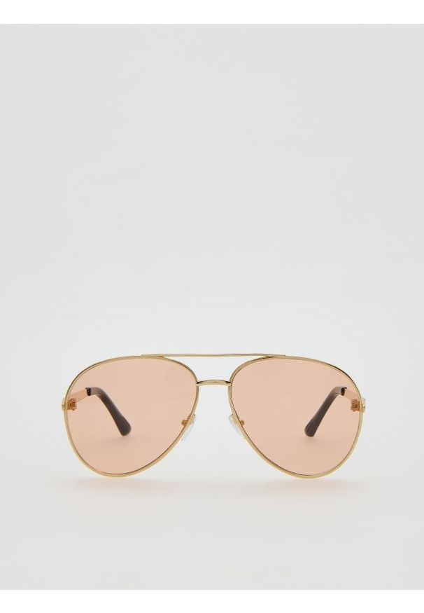 Reserved - Okulary przeciwsłoneczne - złoty. Kolor: złoty