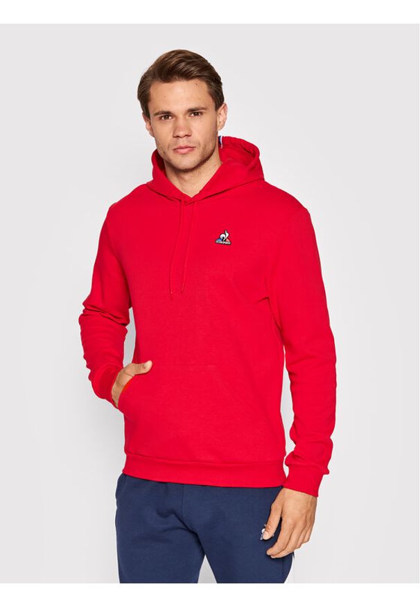Le Coq Sportif Bluza 2210365 Czerwony Regular Fit. Kolor: czerwony. Materiał: bawełna