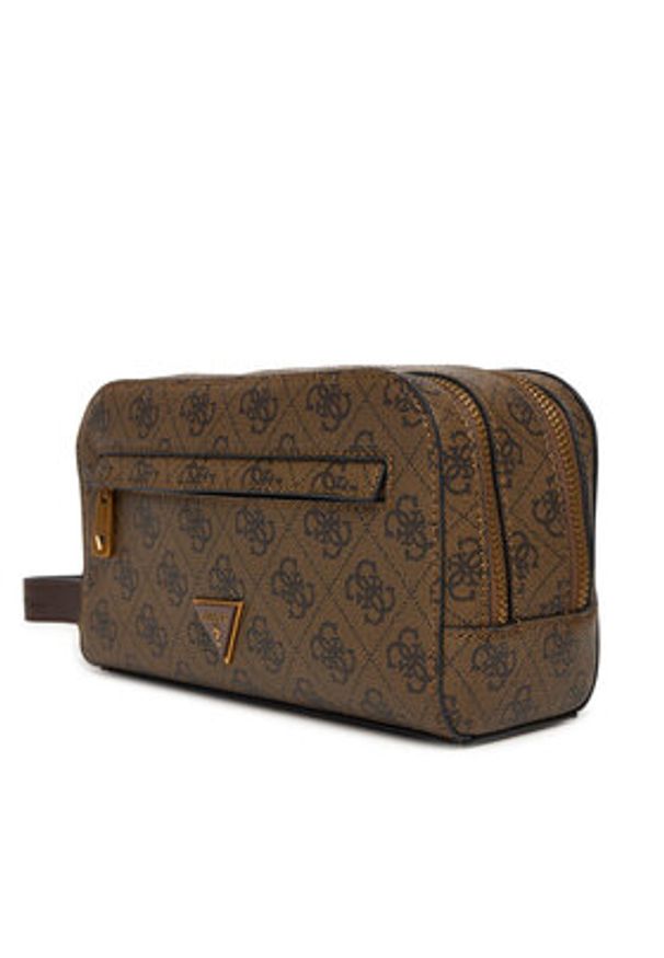 Guess Kosmetyczka PMMILO P5461 Brązowy. Kolor: brązowy. Materiał: skóra