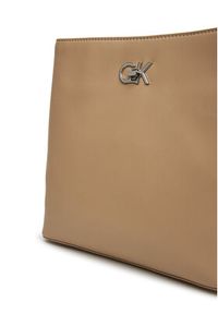 Calvin Klein Torebka Ck Bucket Bag K60K612803 Beżowy. Kolor: beżowy. Materiał: skórzane #5