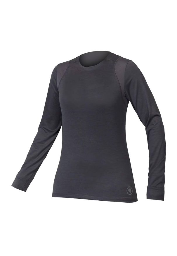 ENDURA - Longsleeve rowerowy damski Endura Singletrack. Kolor: szary. Długość rękawa: długi rękaw. Sport: kolarstwo